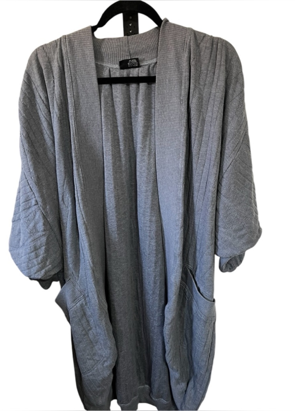 Rene Robaire Gray Cardigan Sz 5X
